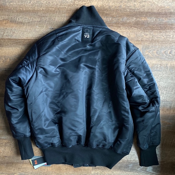 New Y-3 Adidas Reversible Quilted Bomber Jacket - Picture 8 of 8